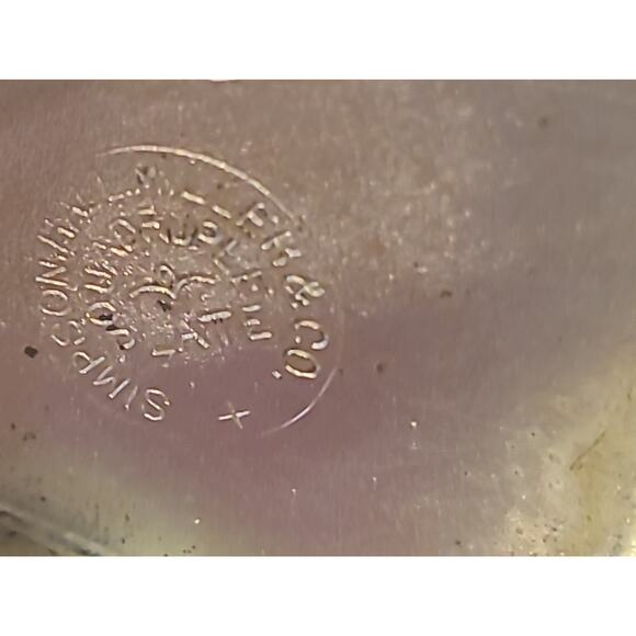 Vintage Cruet Simpson Hall Miller Quad Silverplate Cranberry Cut Glass Decor DIY - Picture 15 of 16